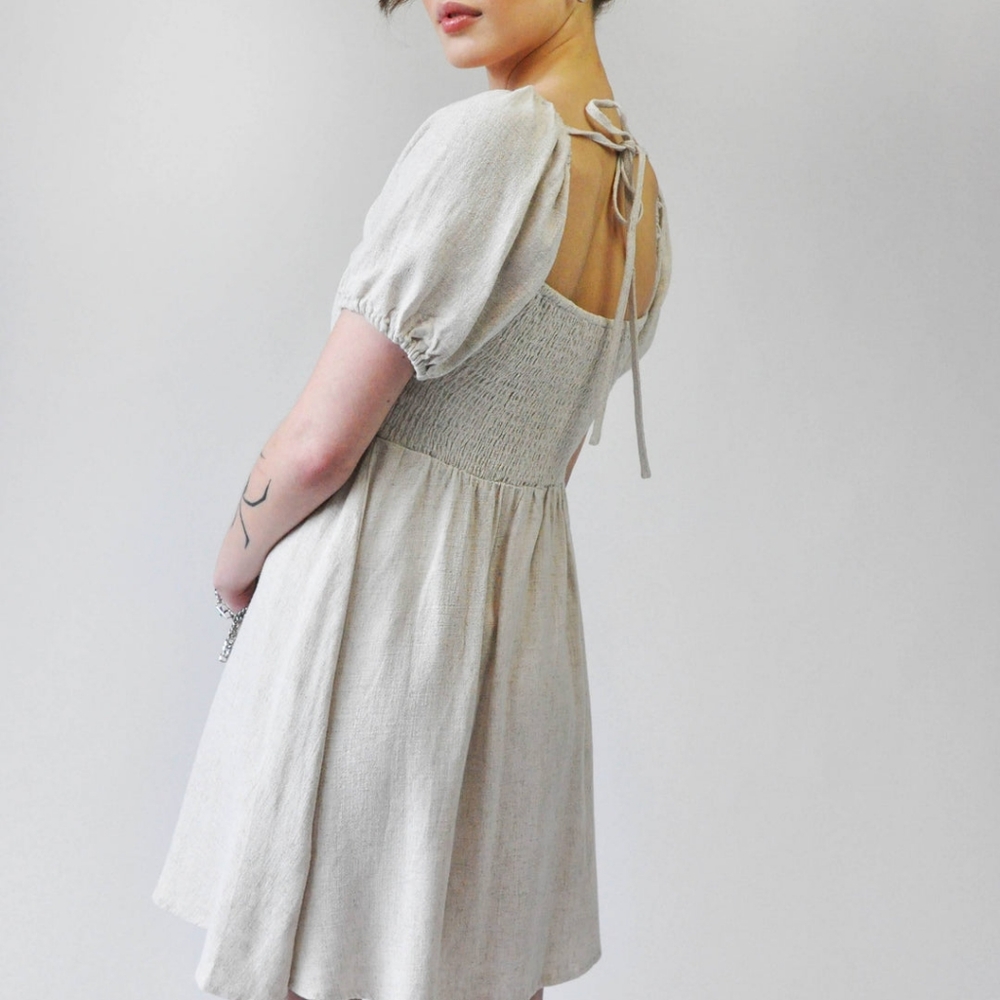 Noctex Antonella Linen Dress - Picture 3 of 6